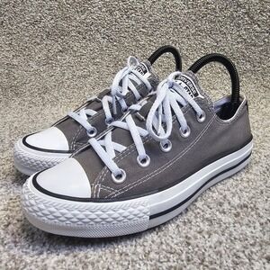 Converse All Star Chuck Taylor Women's Size 6 Shoes Gray White Low Top Sneakers
